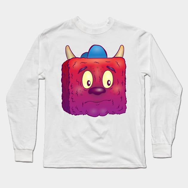 Concerned Box Monster Long Sleeve T-Shirt by digit10designs